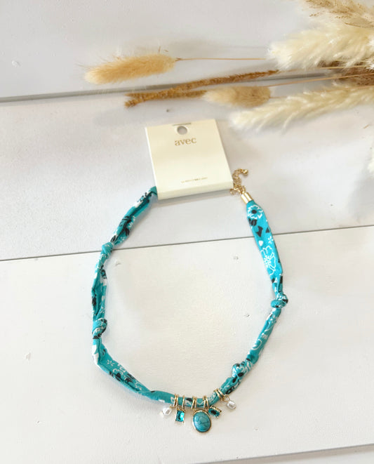Turquoise Trail Charm Necklace