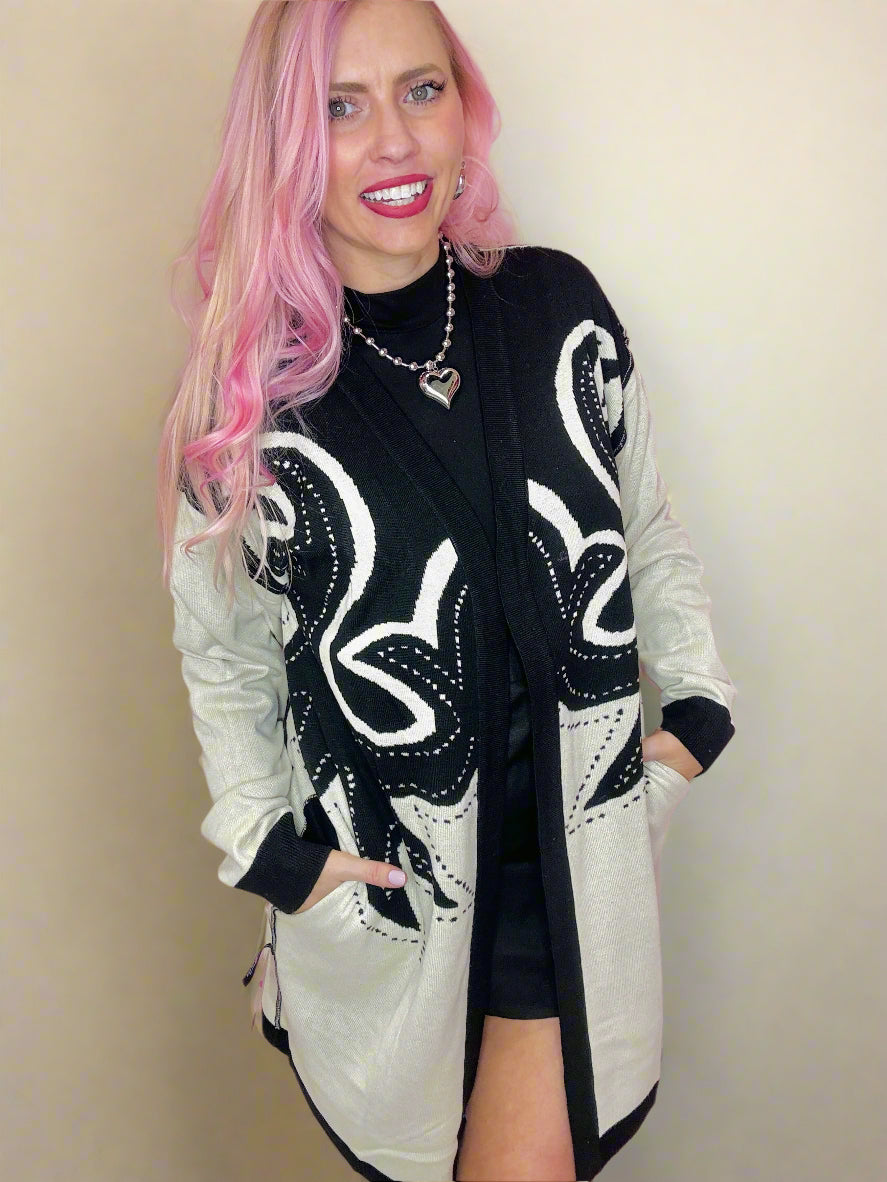 Saddle Swappin' Reversible Cardigan