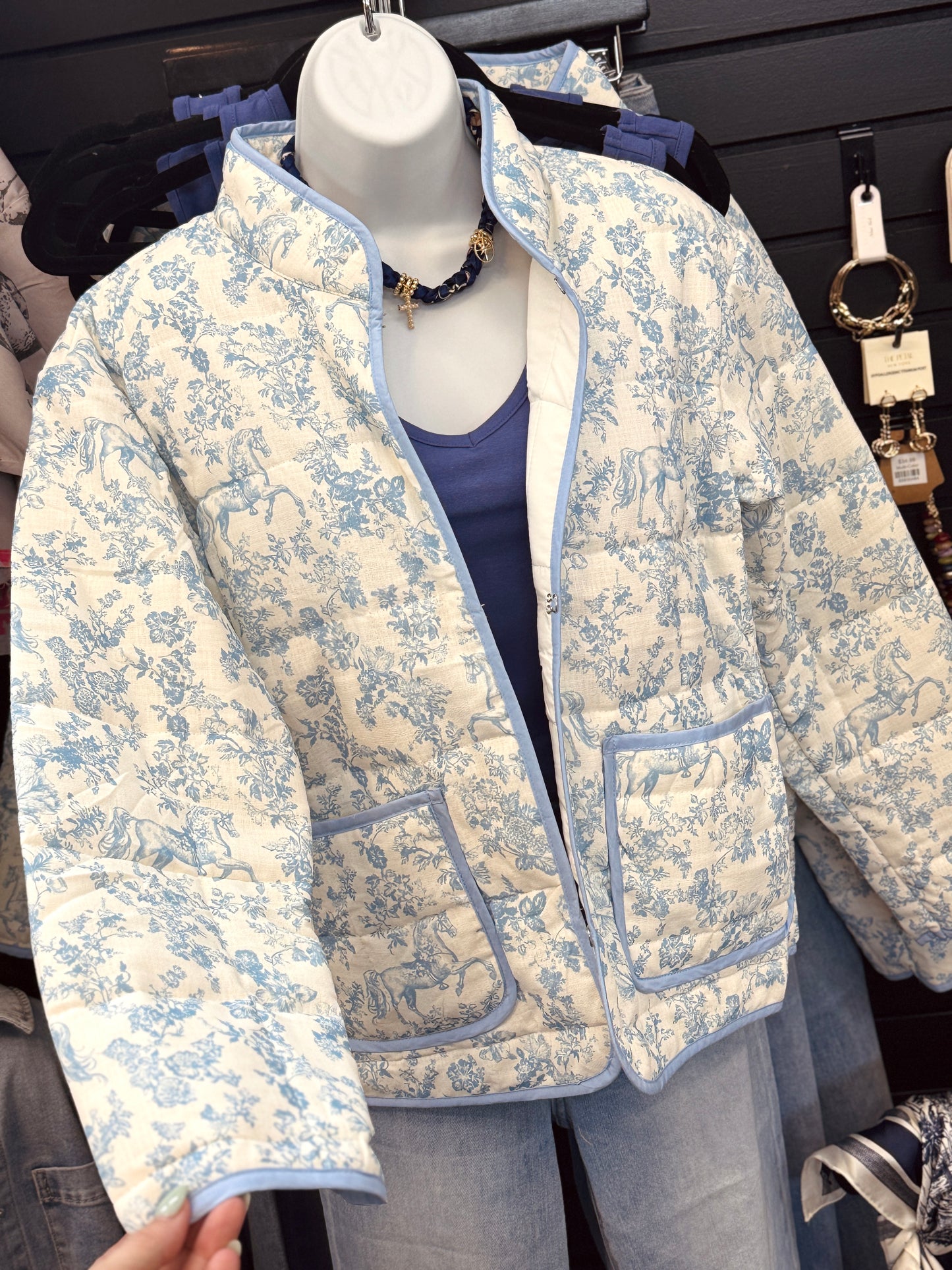 Blue Reign Padded Quilted Jacket
