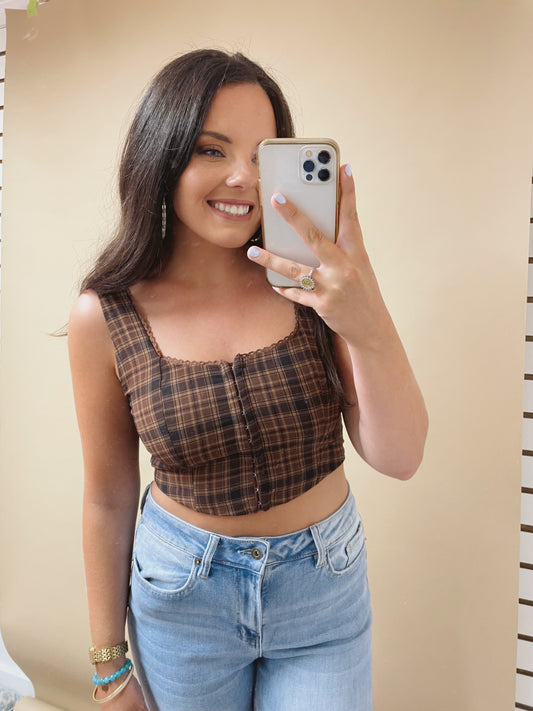 The Verona Corset Crop Top
