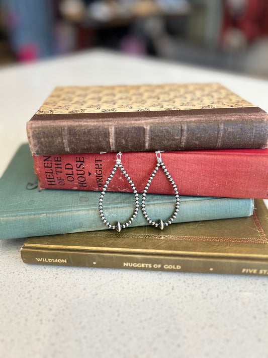 Then Cassidy Silver Pearl Earrings