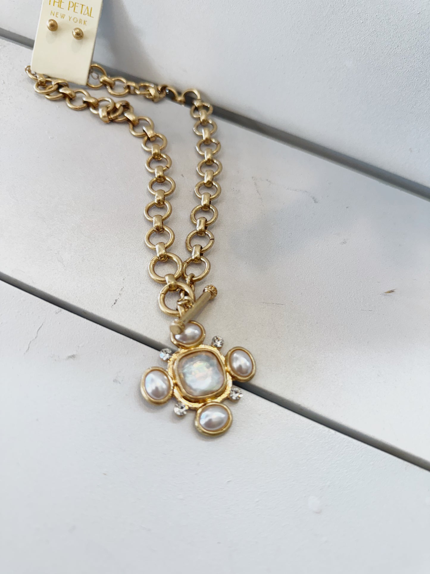 Golden Grace Cross Necklace