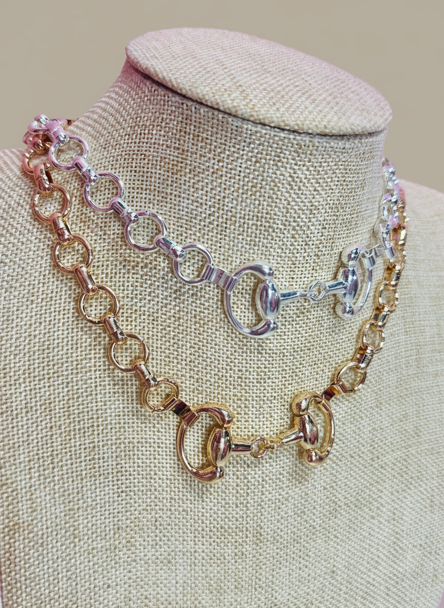 Classic Horsebit Link Necklace