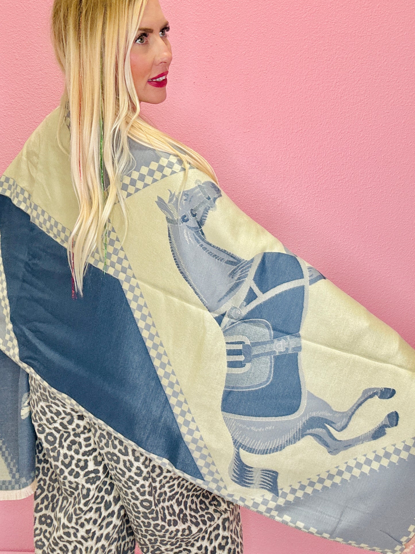 Horse Saddle Blanket Winter Scarf