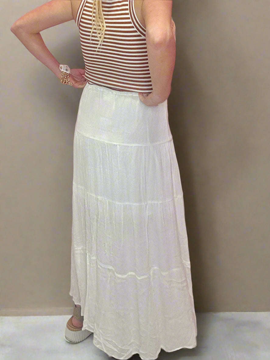 The Ivory Breeze Maxi Skirt