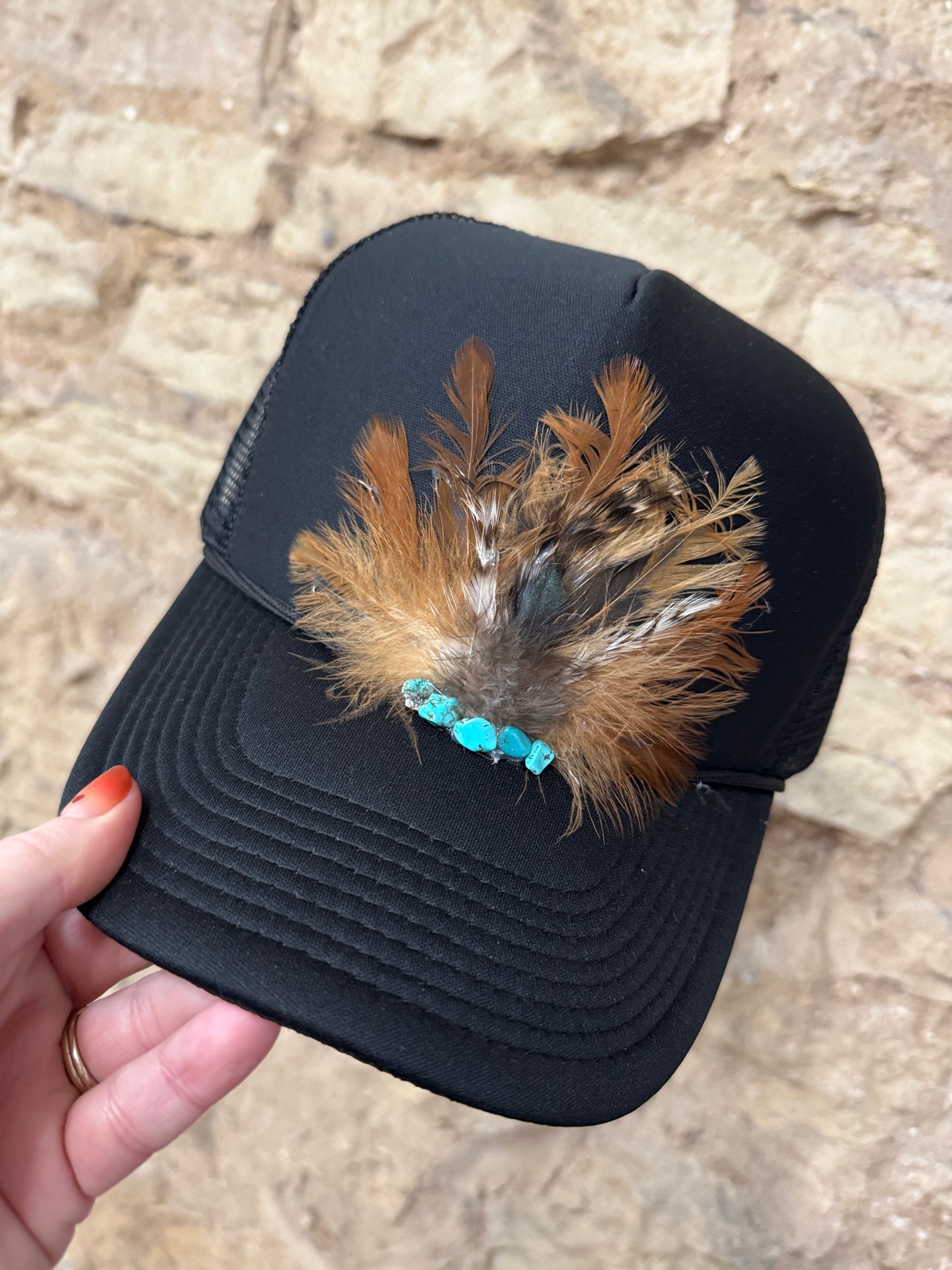 Feather Fan Trucker