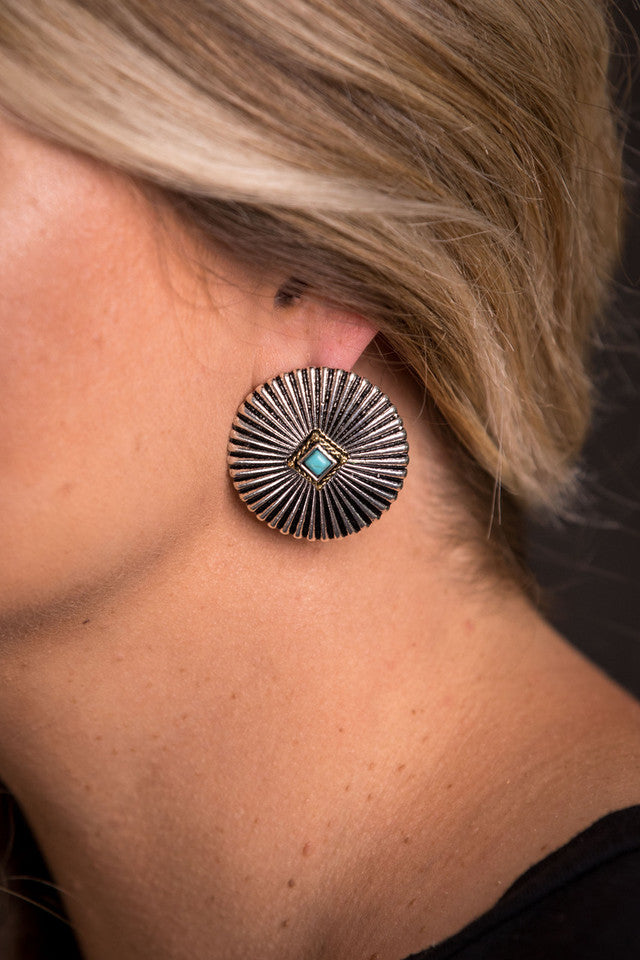 The Shawna Silver Burst Earrings