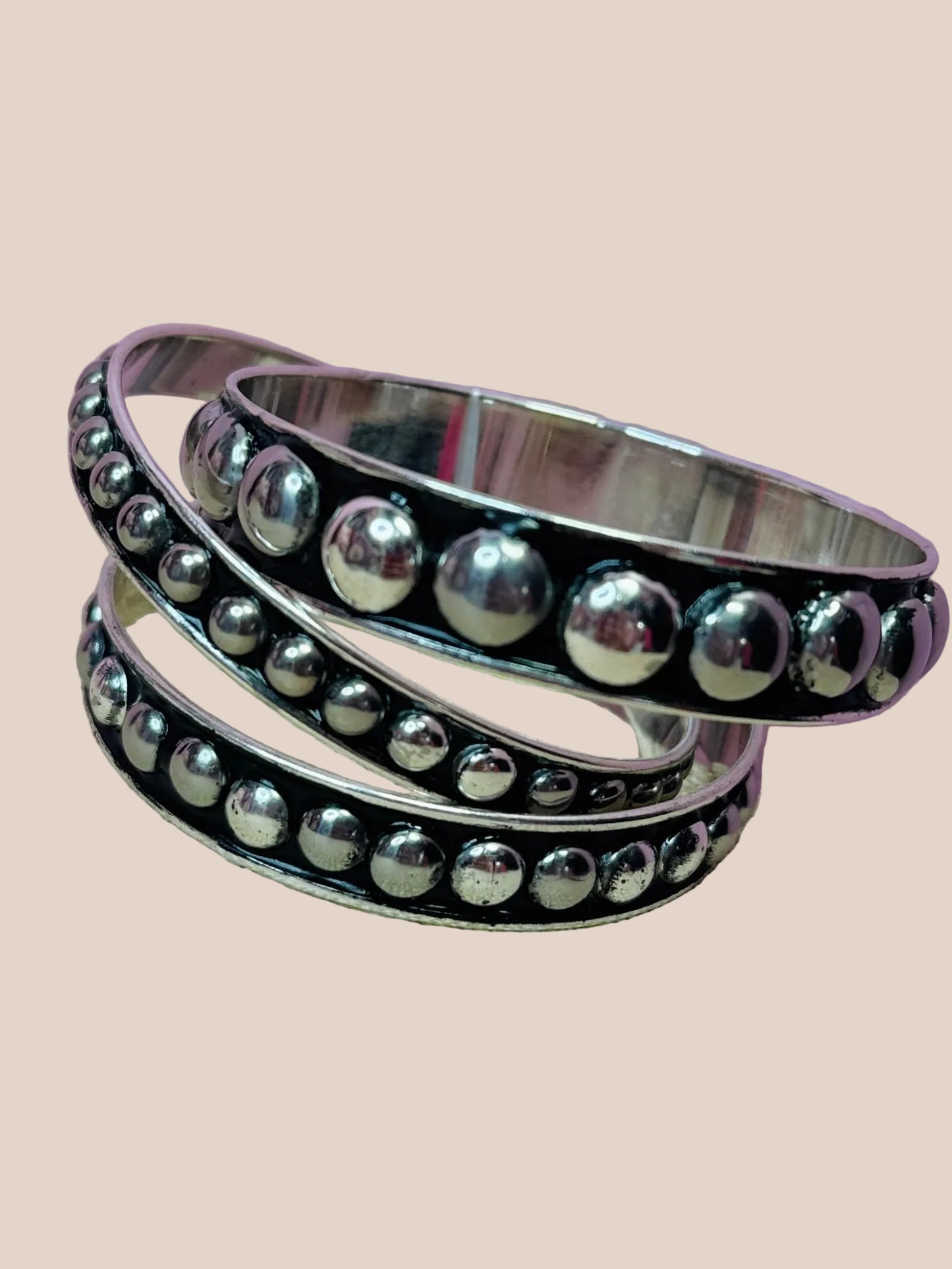 Western Bubble Bangle Bracelet- 3 SIZES