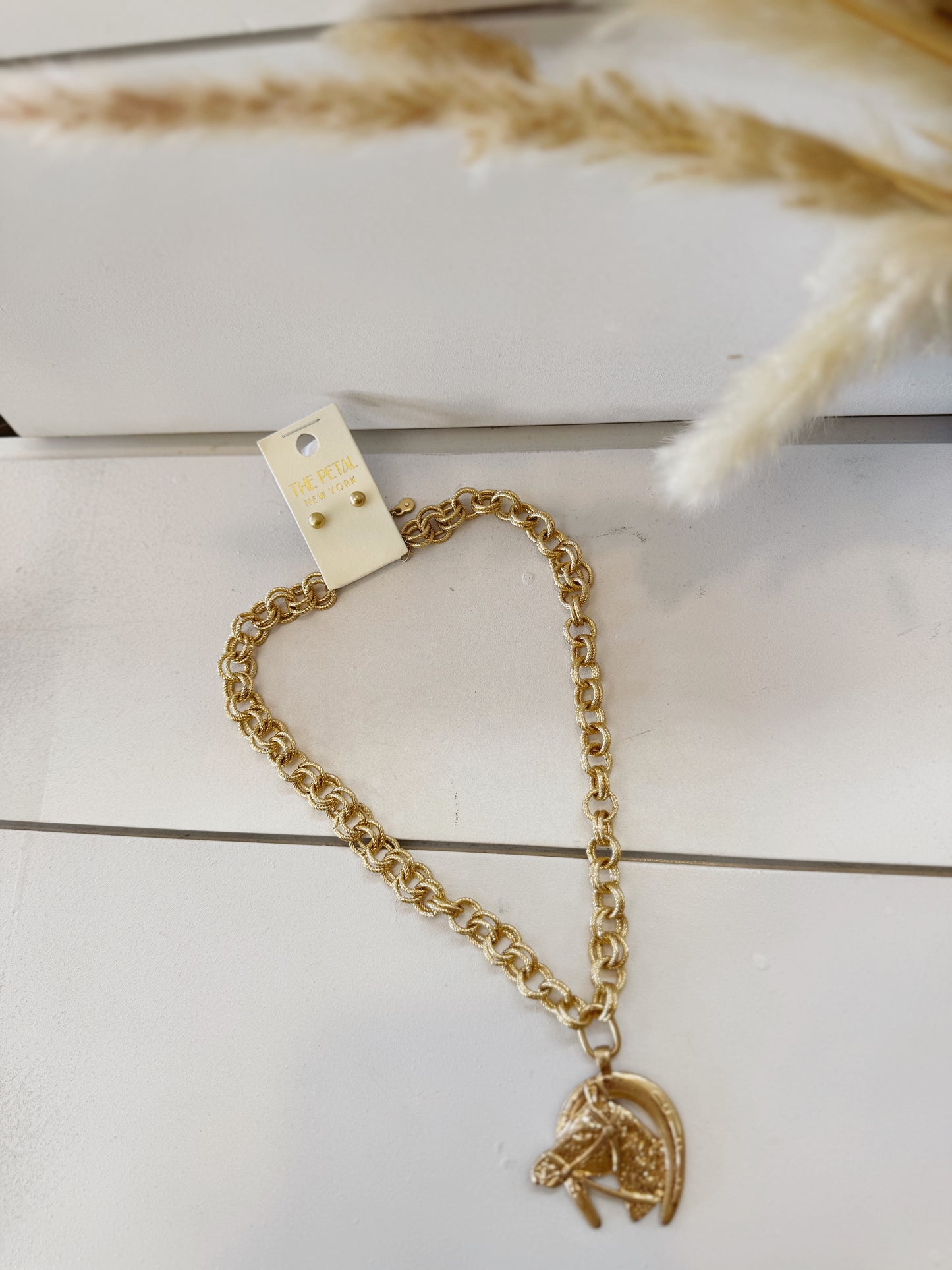 Lucky Charm Horseshoe Necklace