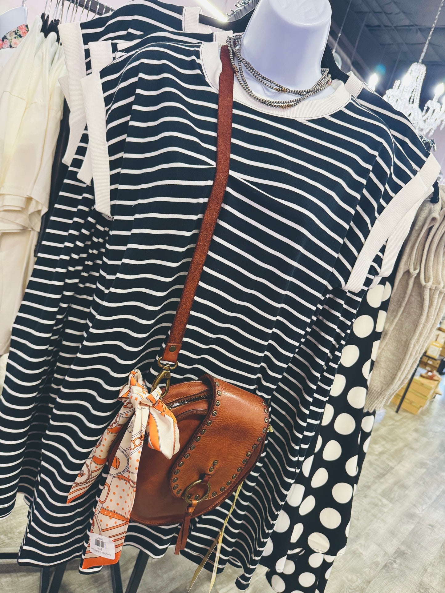 The Main Character Stripe Tee Dress