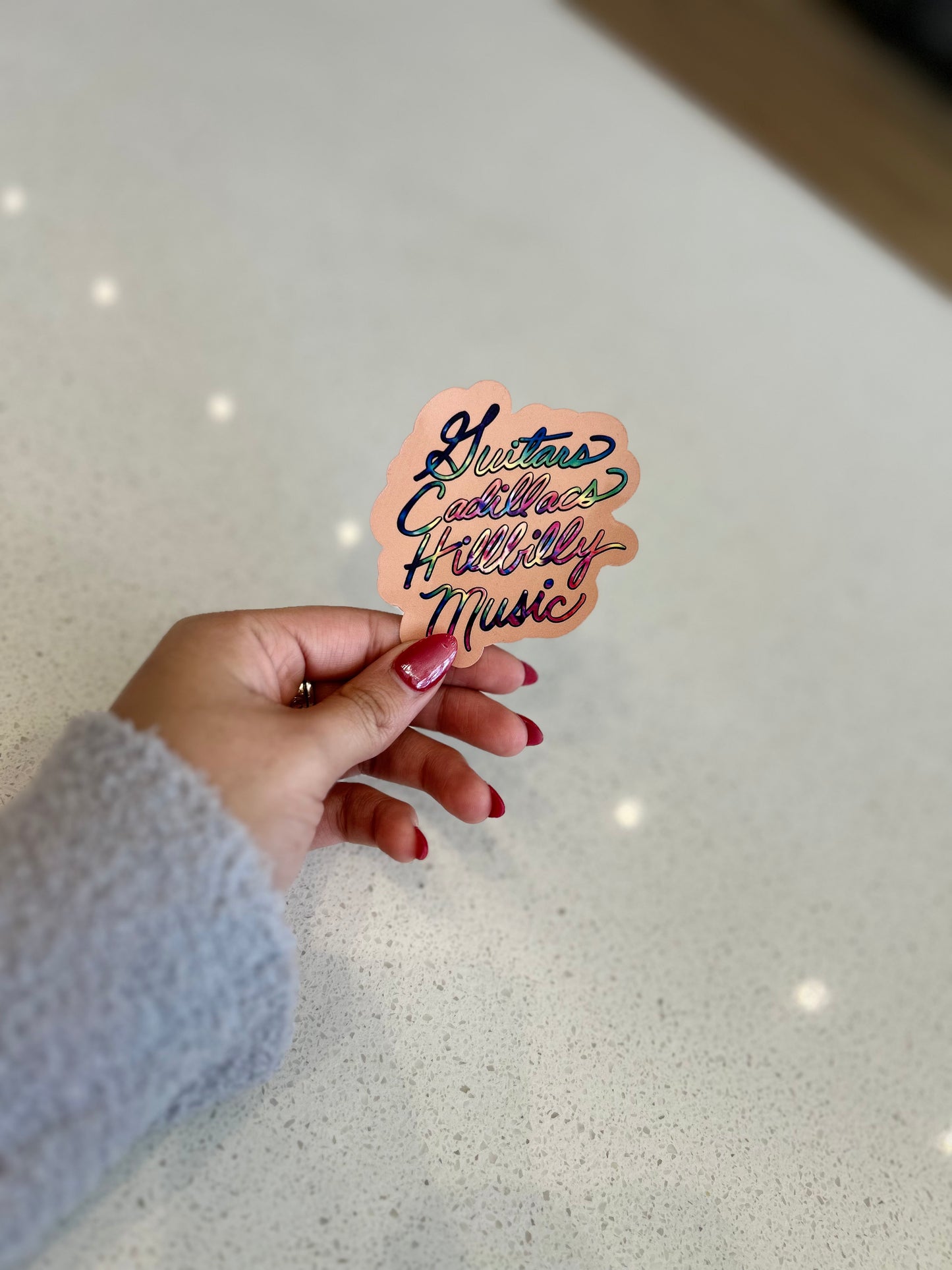 Guitars, Cadillacs Sticker