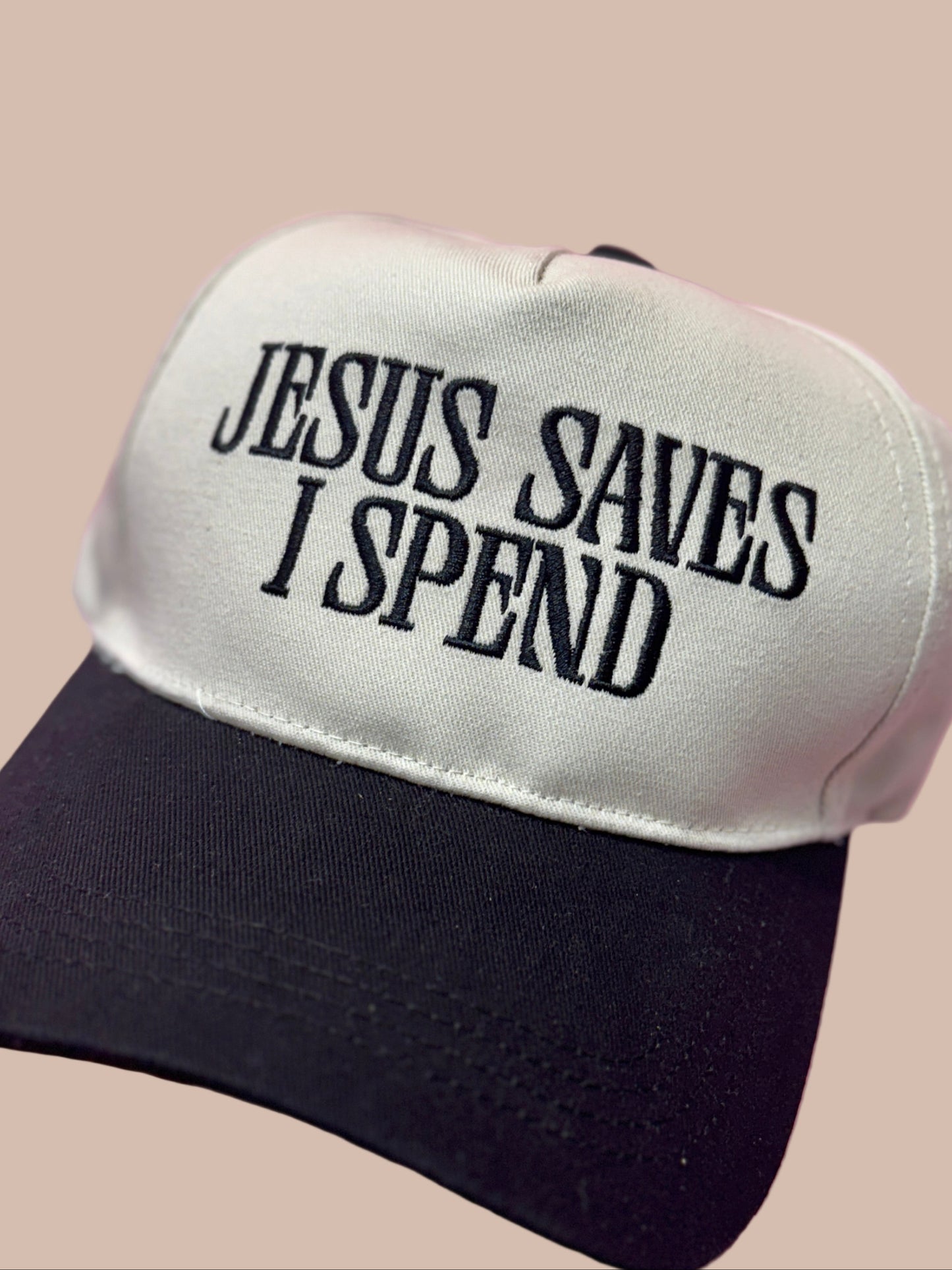 Jesus Saves I Spend Trucker Hat