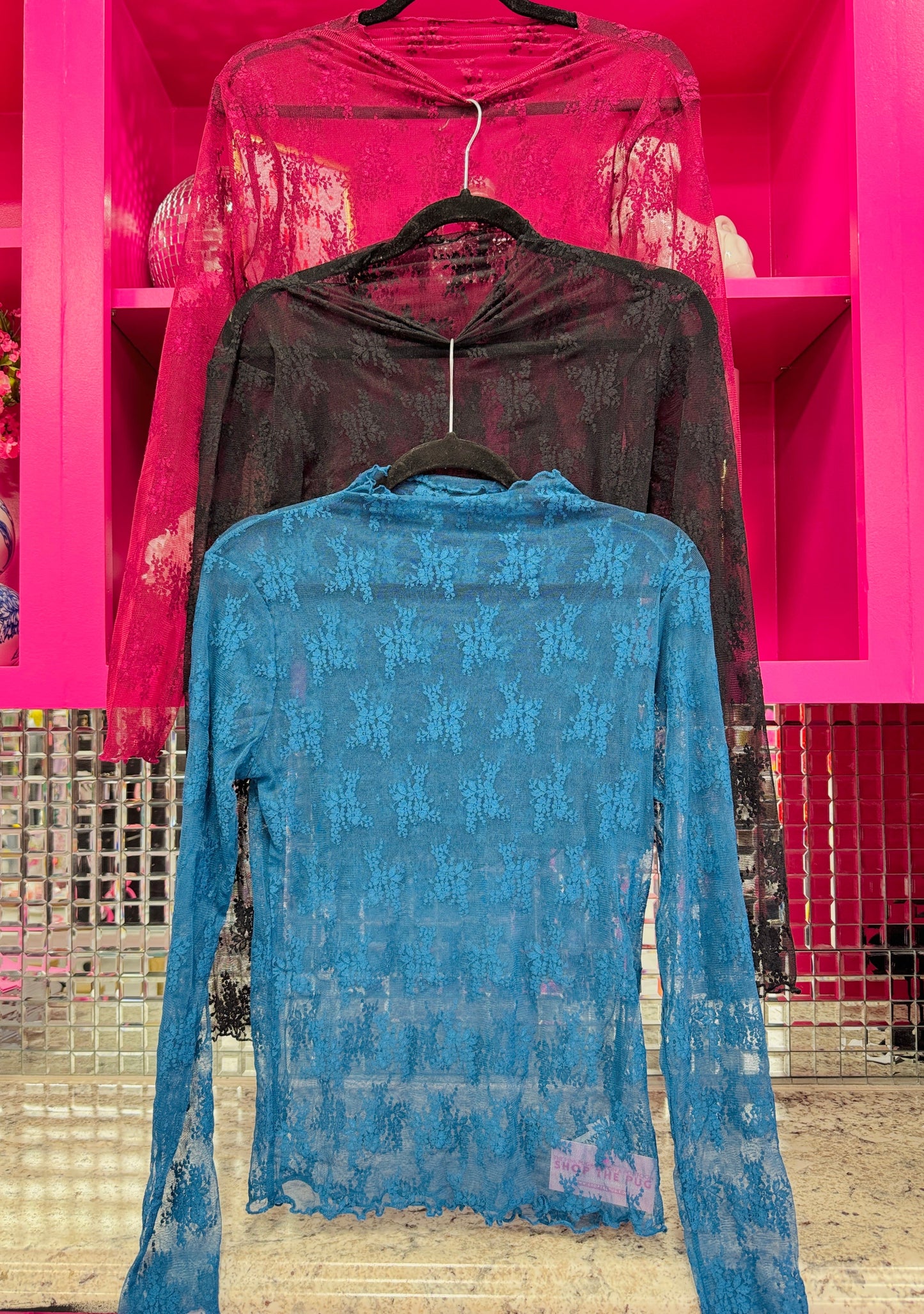 Long Sleeve Lace Layering Top