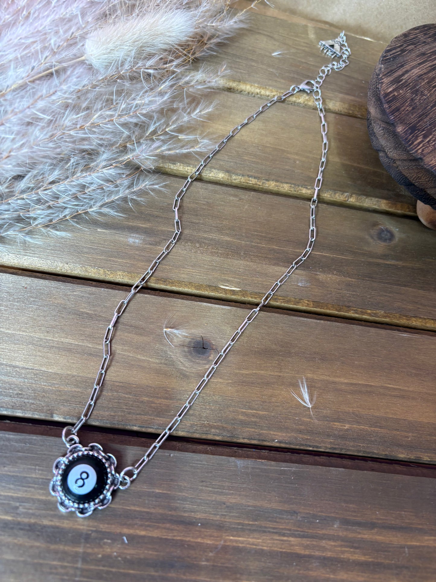 The 8 Ball Hippie Necklace
