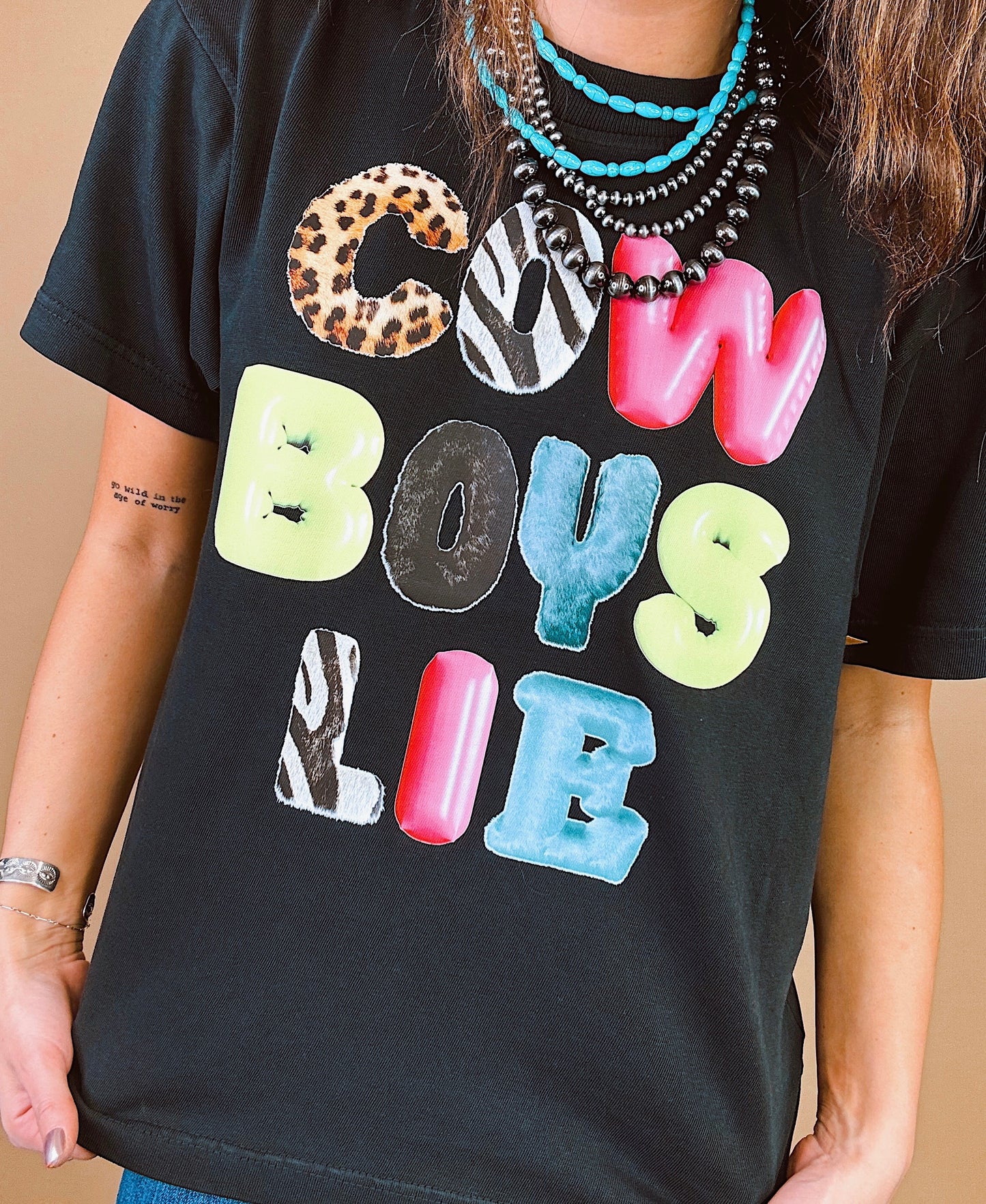 Cowboys Lie Bubble Graphic Tee