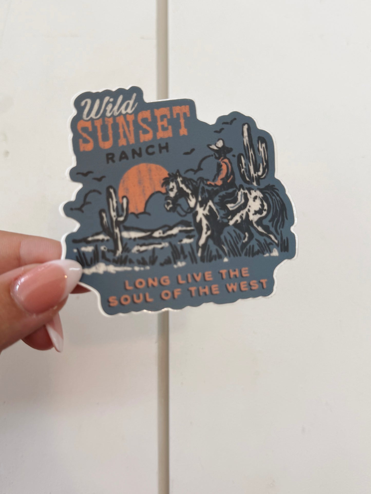 Wild Sunset Ranch Sticker