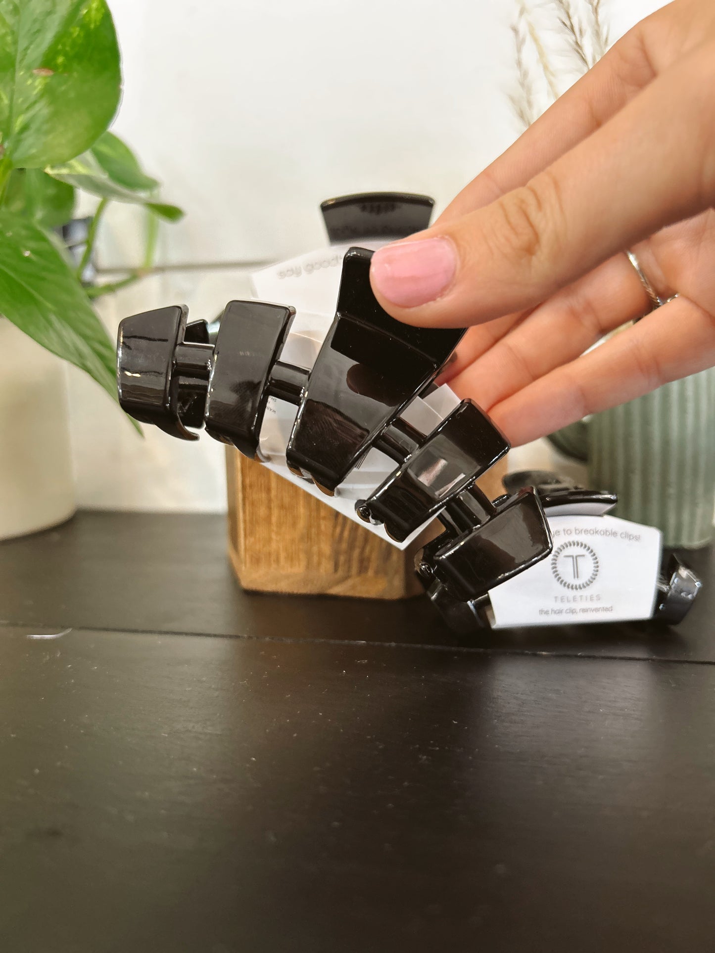 Classic Jet Black Hair Clip