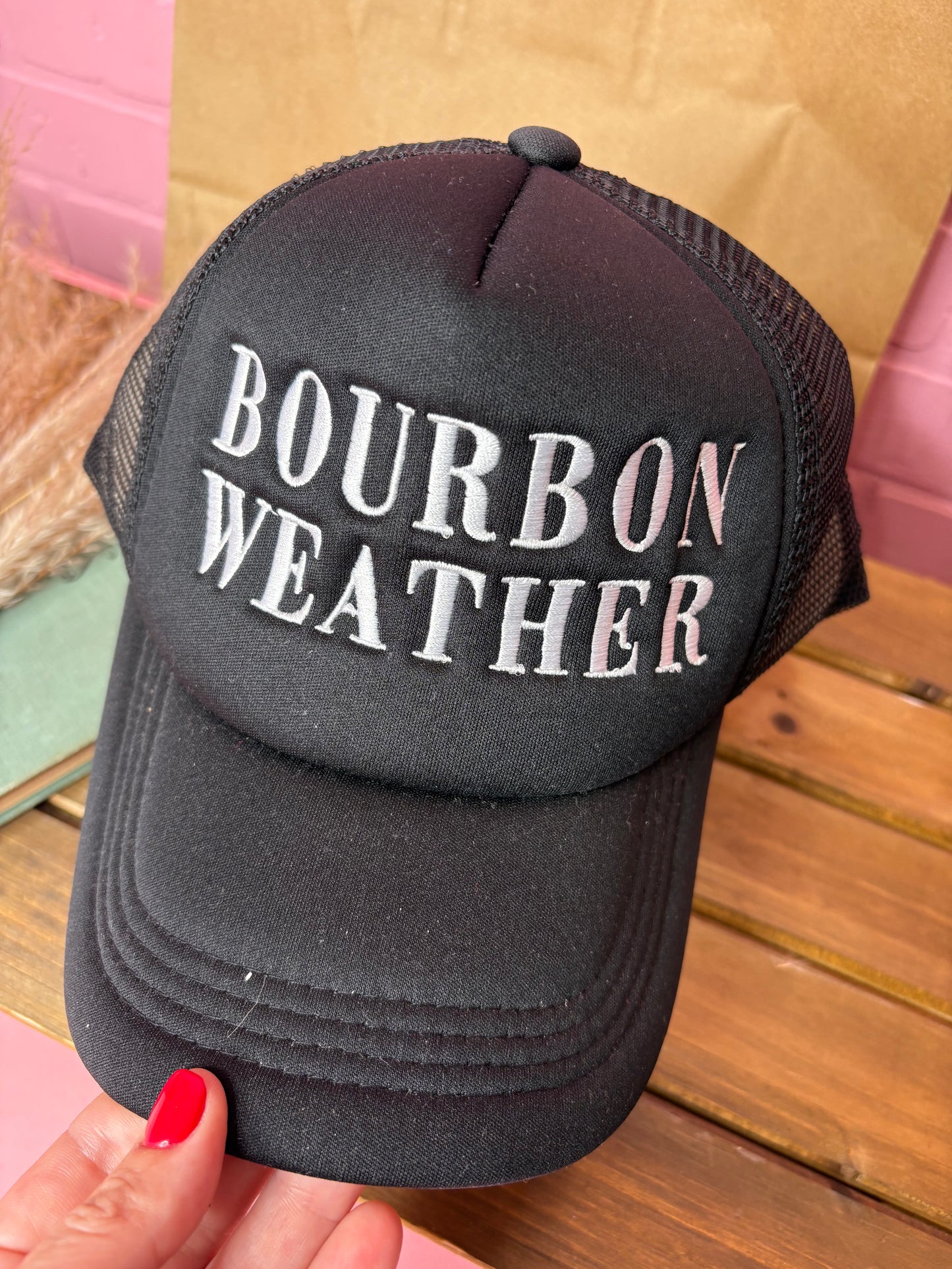 Bourbon Weather Trucker Hat