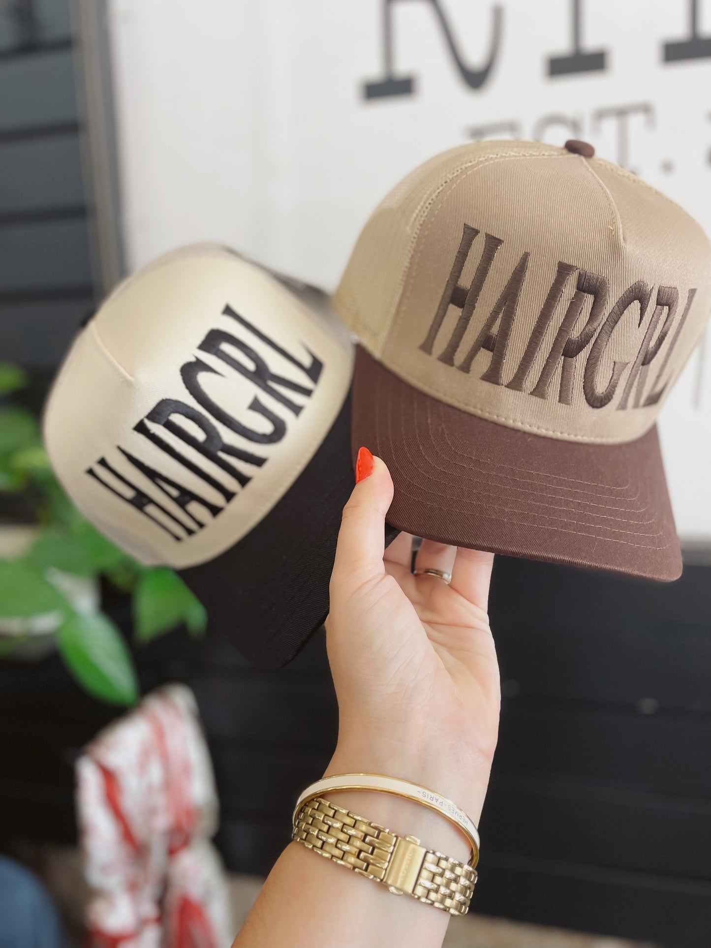 Hair Girl Embroidered Trucker Hat