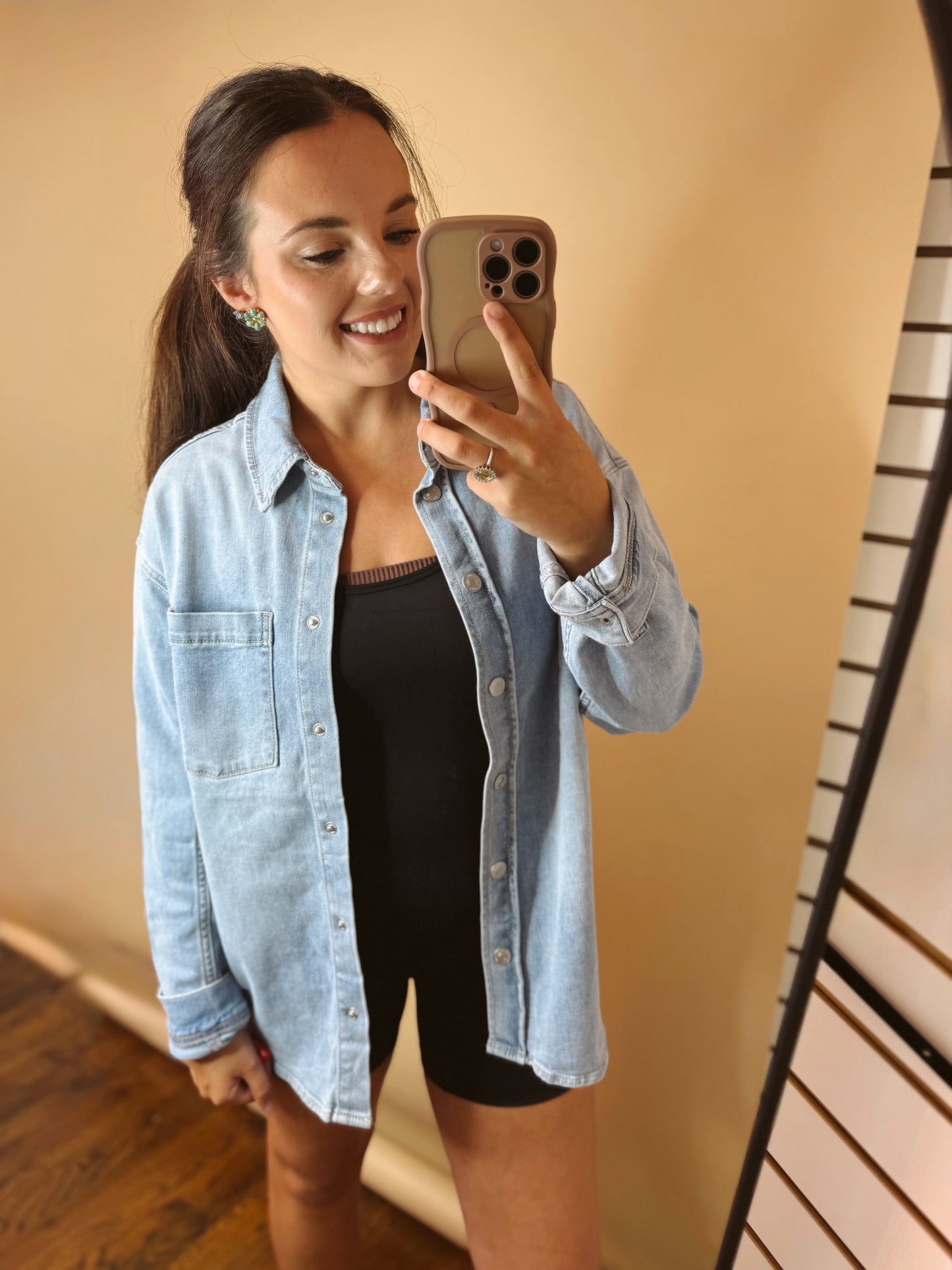 The Bianca Denim Top