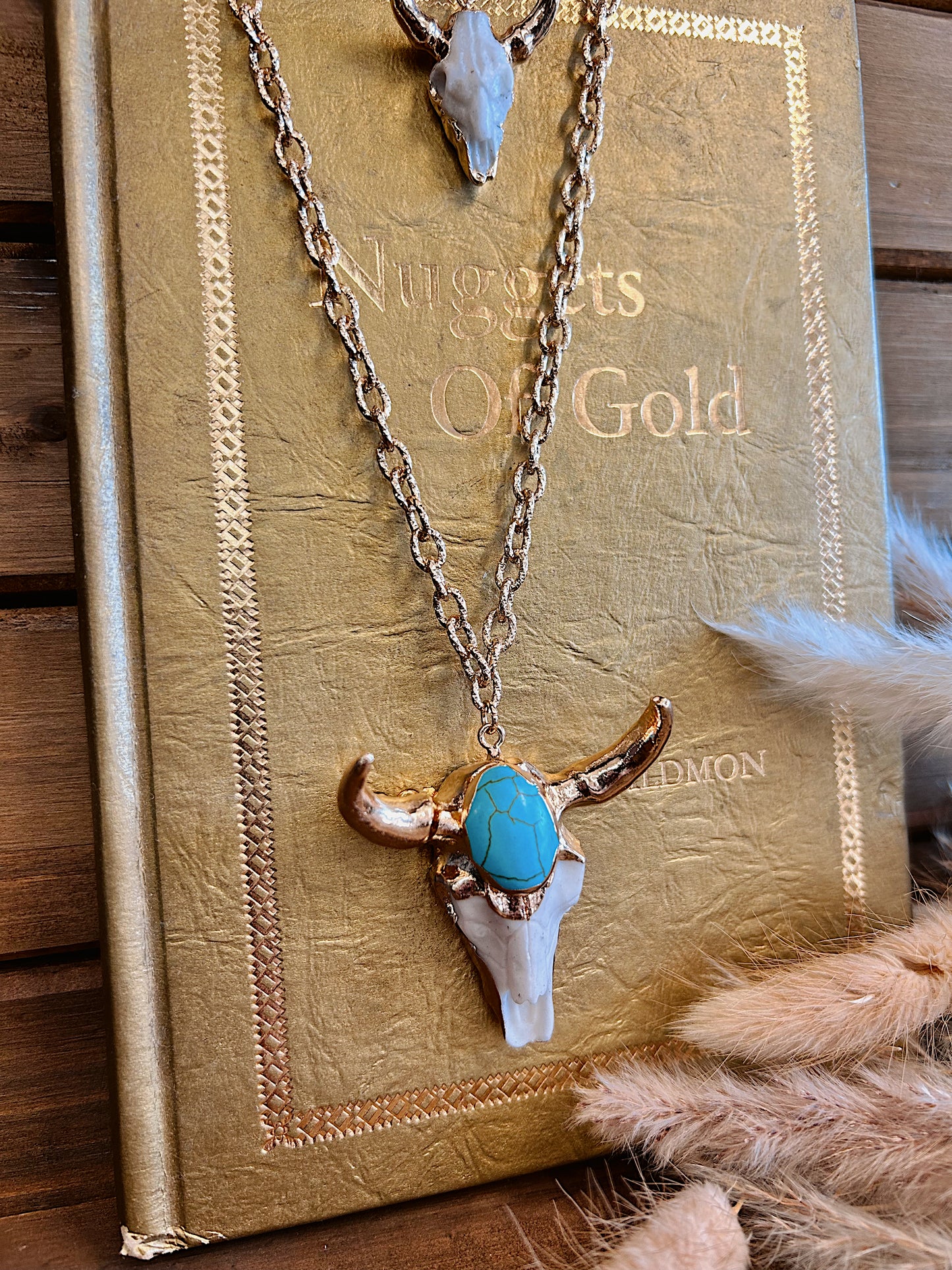 The Gold Luxe Bull Necklace