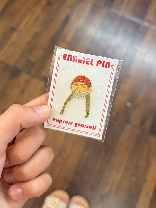 Willie Nelson Pin