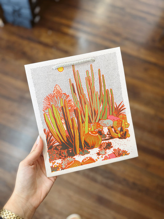 Cactus Scene Gift Bag