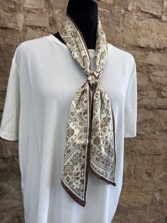 Brown Paisley Scarf