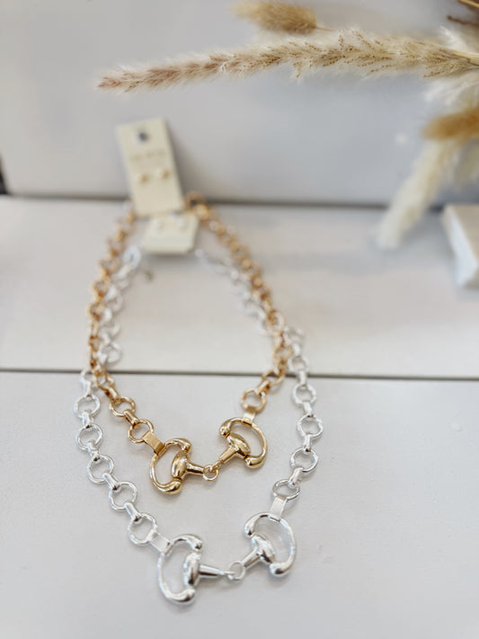 Classic Horsebit Link Necklace