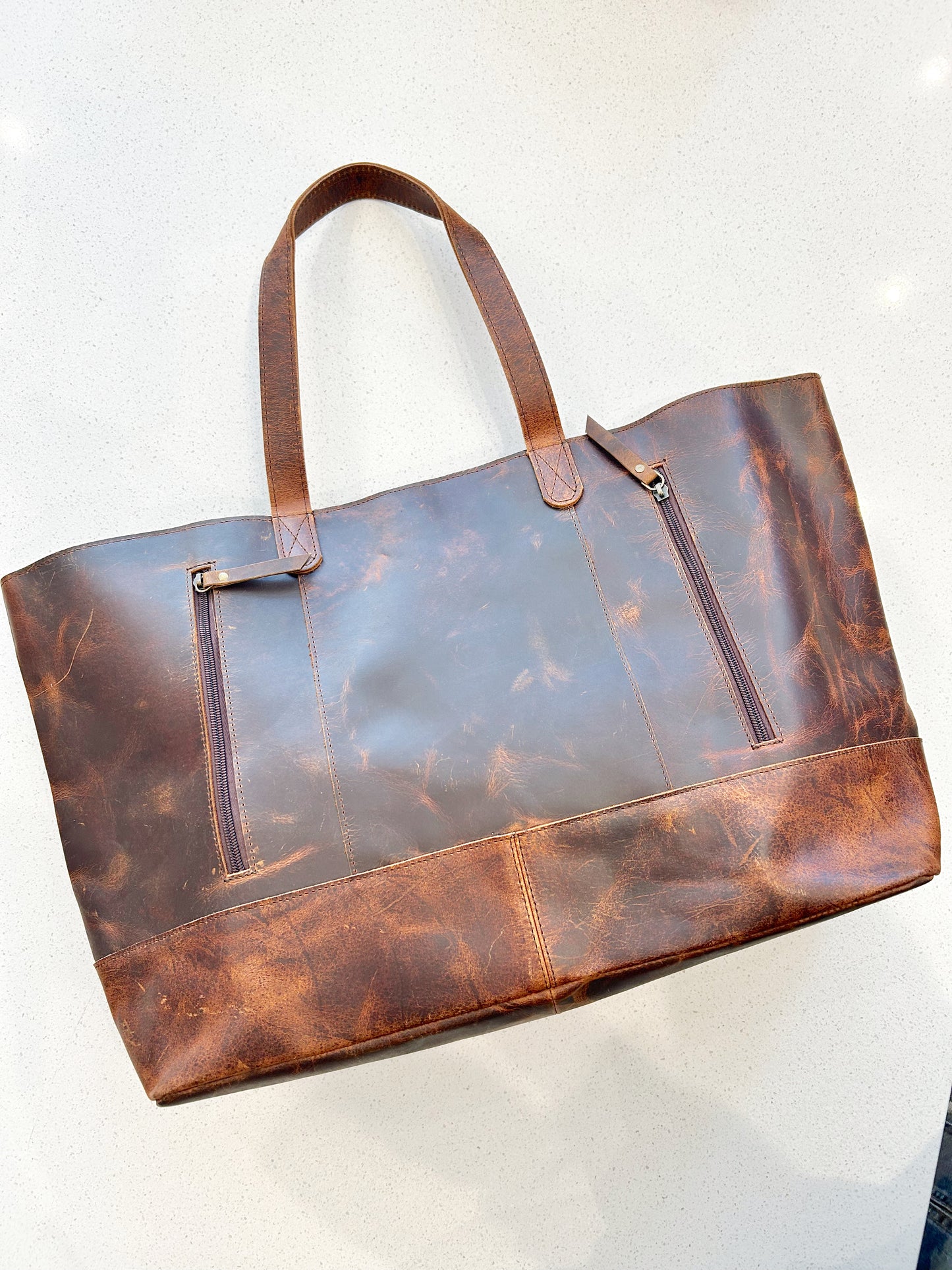 The Tommie Vintage Leather Tote