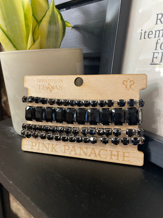 Black Rhinestone Arm Party