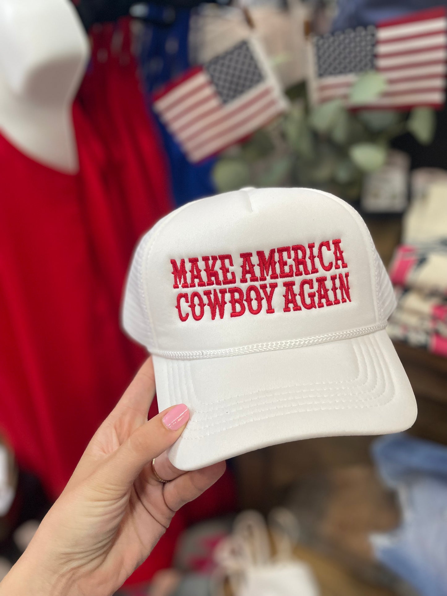 Make America Cowboy Again Trucker Hat