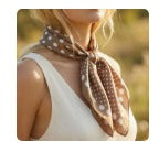 Mocha Polka Dot Bandana