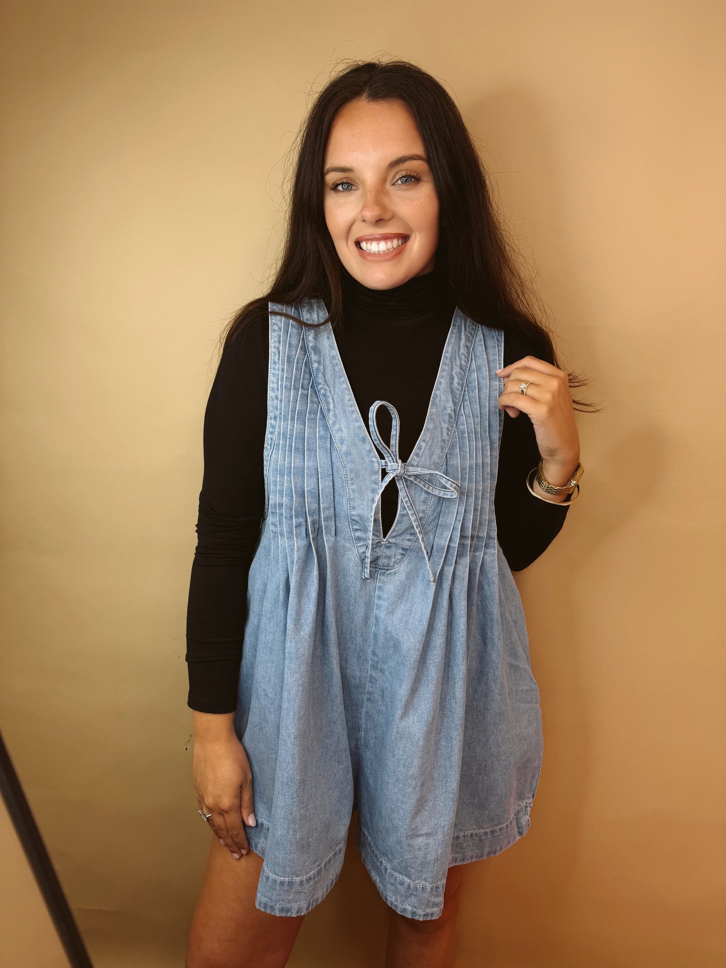 The Bliss Pleated Romper
