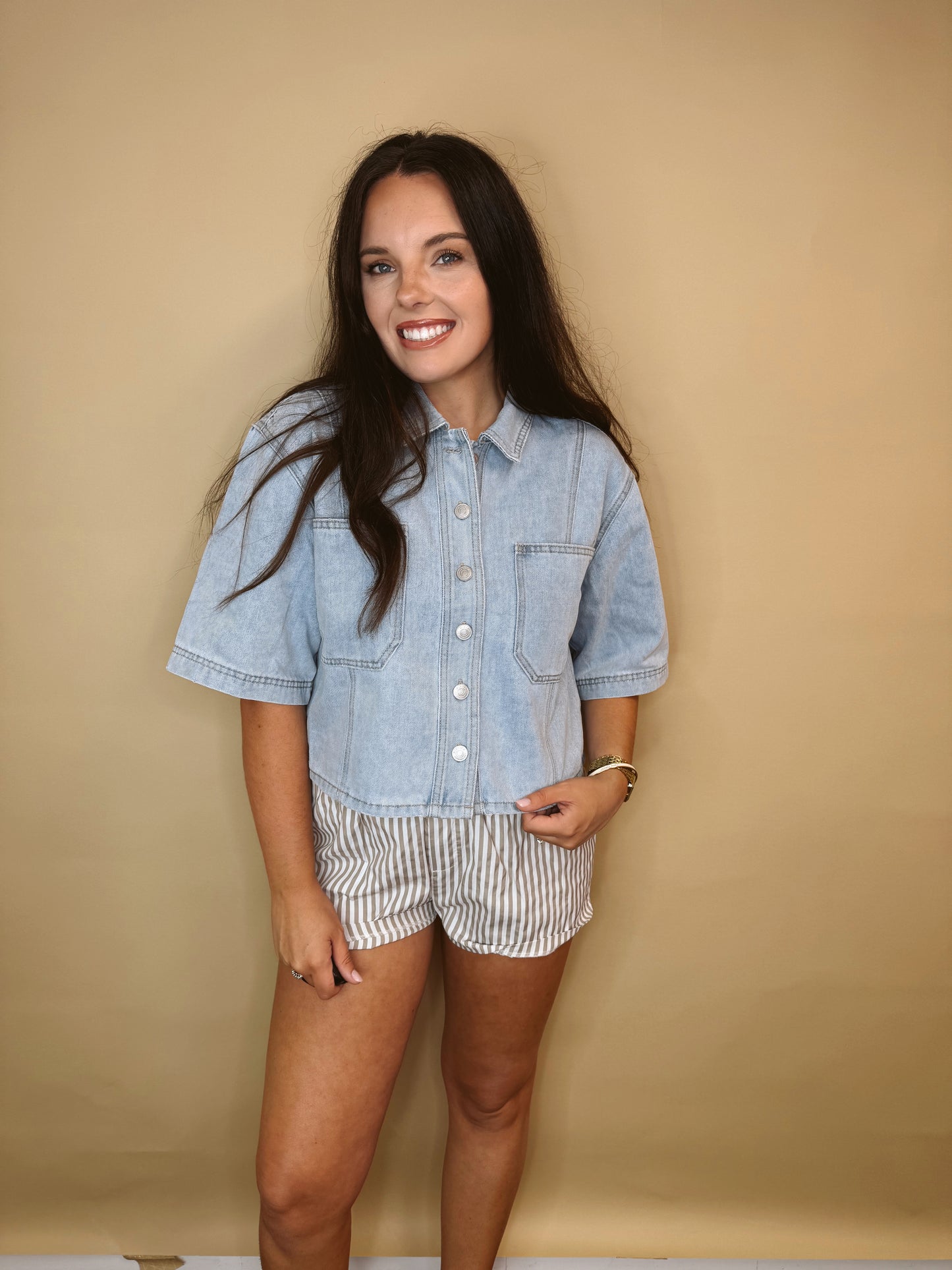 The Vivid Vintage Denim Top