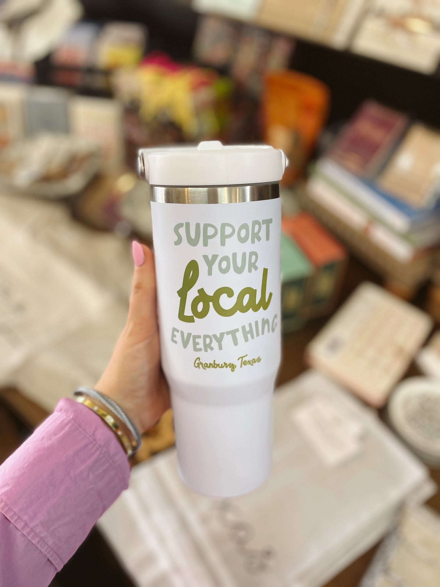 Support Your Local Everything Flip Straw Cup