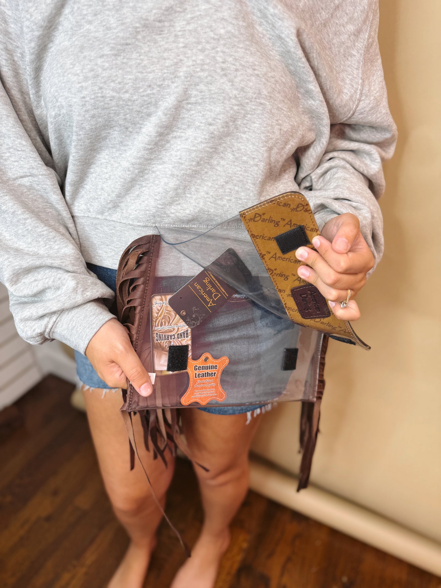 The Tilly Clear Leather Bag