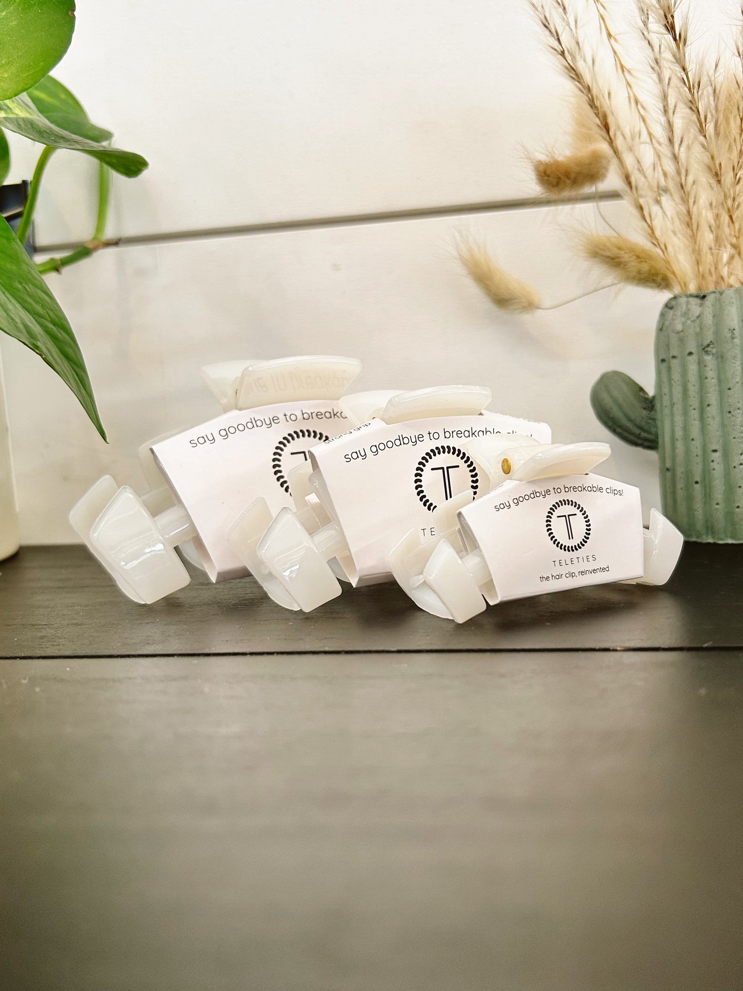 Coconut White Hair Clip
