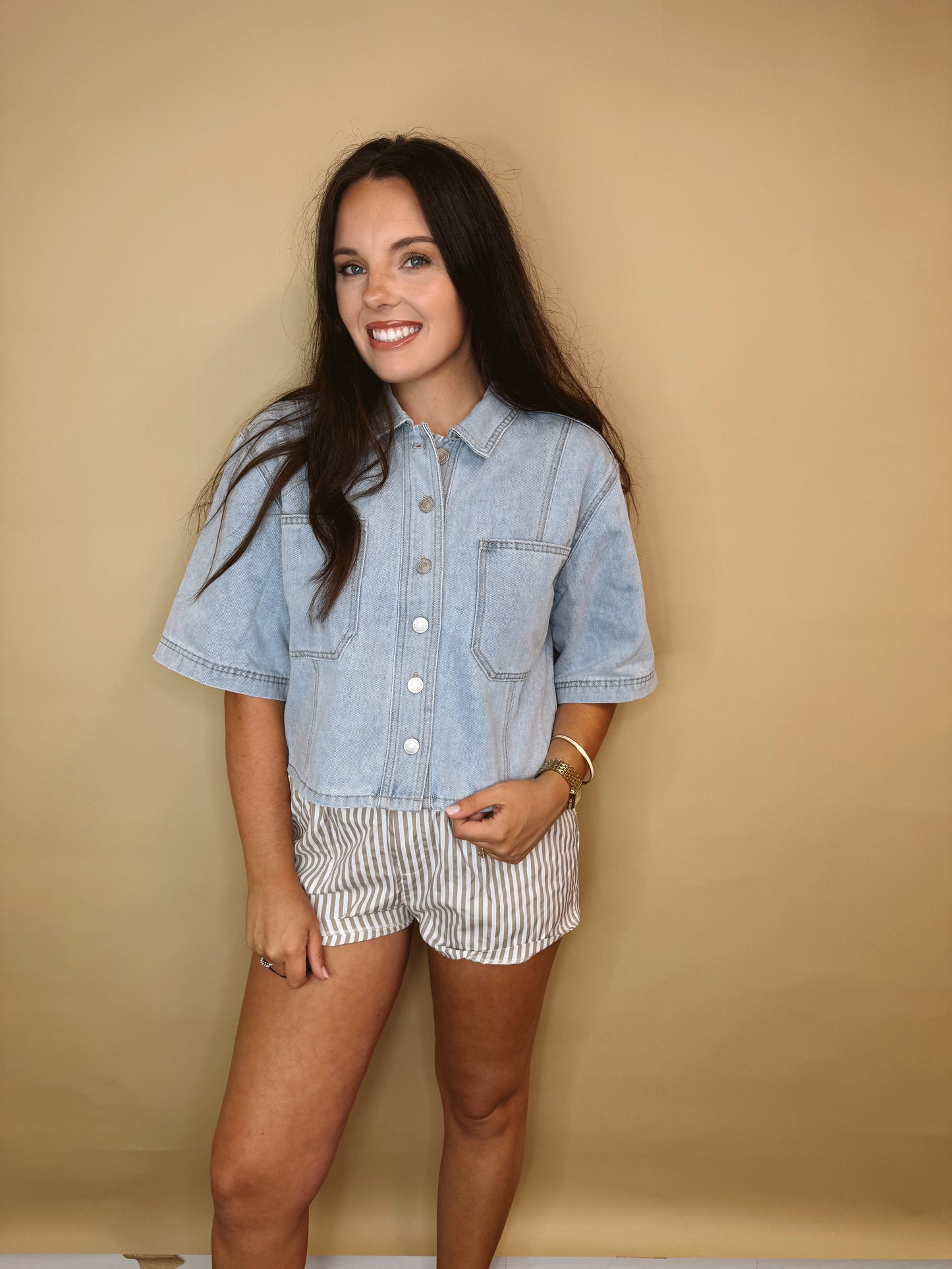 The Vivid Vintage Denim Top