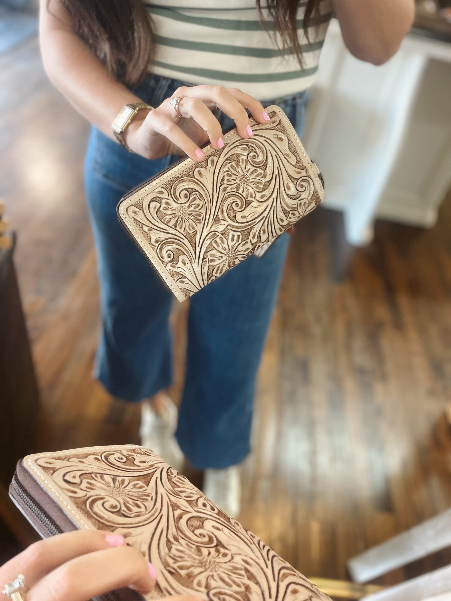 Desert Bloom Leather Bag