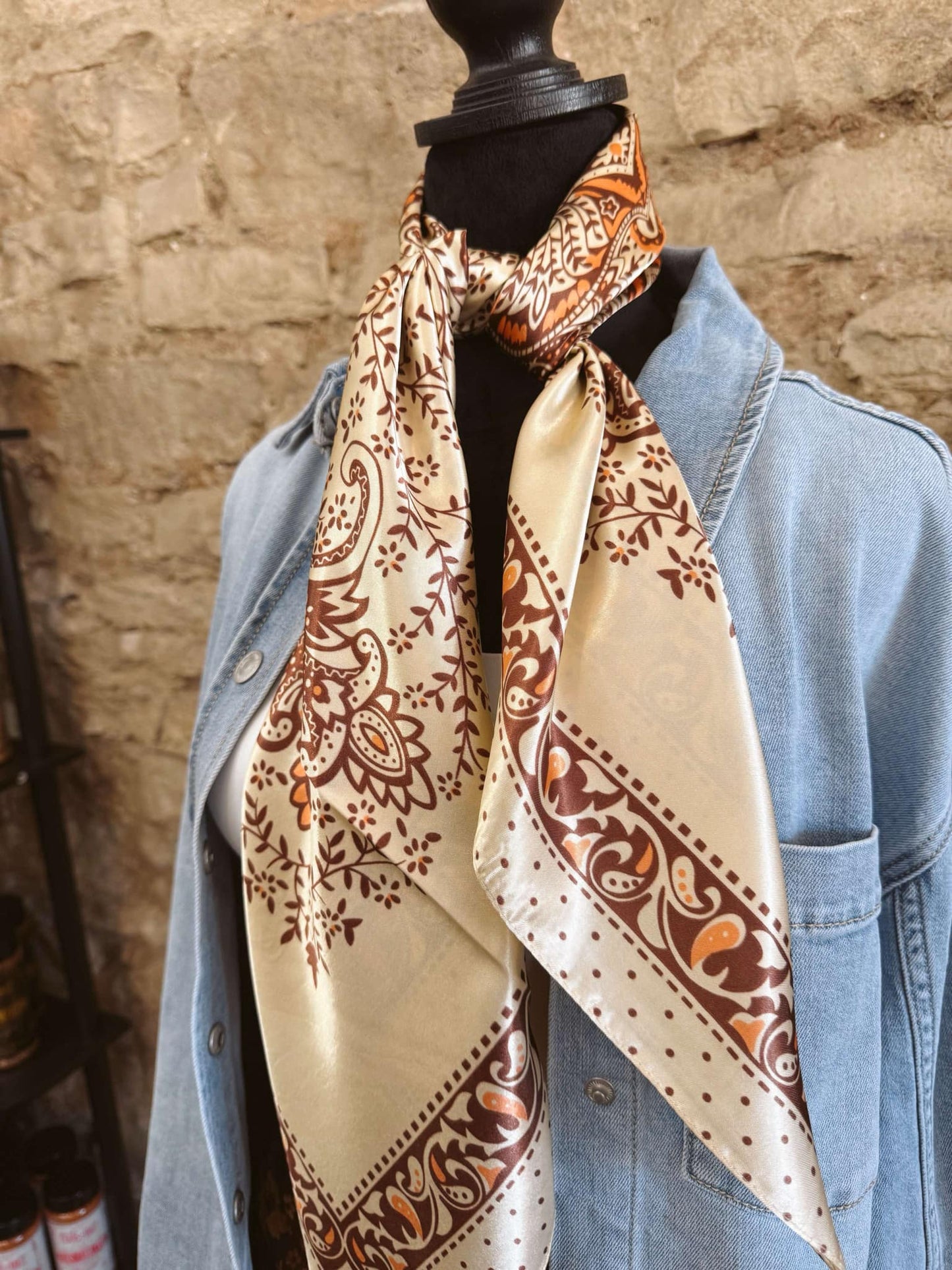 The Autumn Spice Paisley Scarf