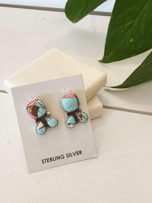 Authentic Cotton Sky Sterling Silver Earrings #305