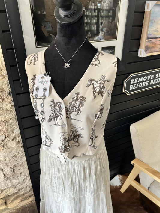 Western Sheriff Vest Top