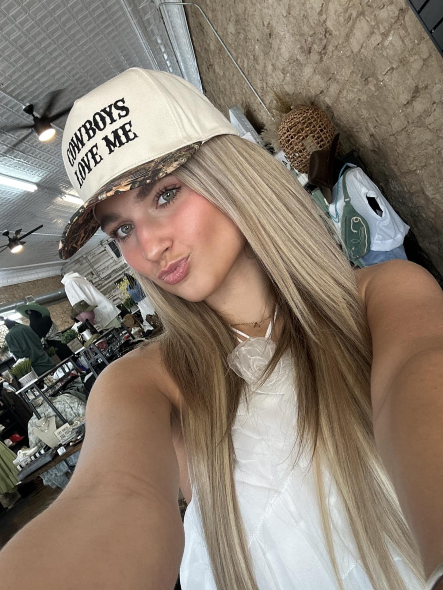Cowboys Love Me Camo Hat