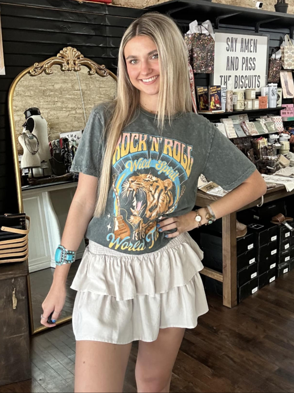 Rock and Roll Tiger Graphic Tee