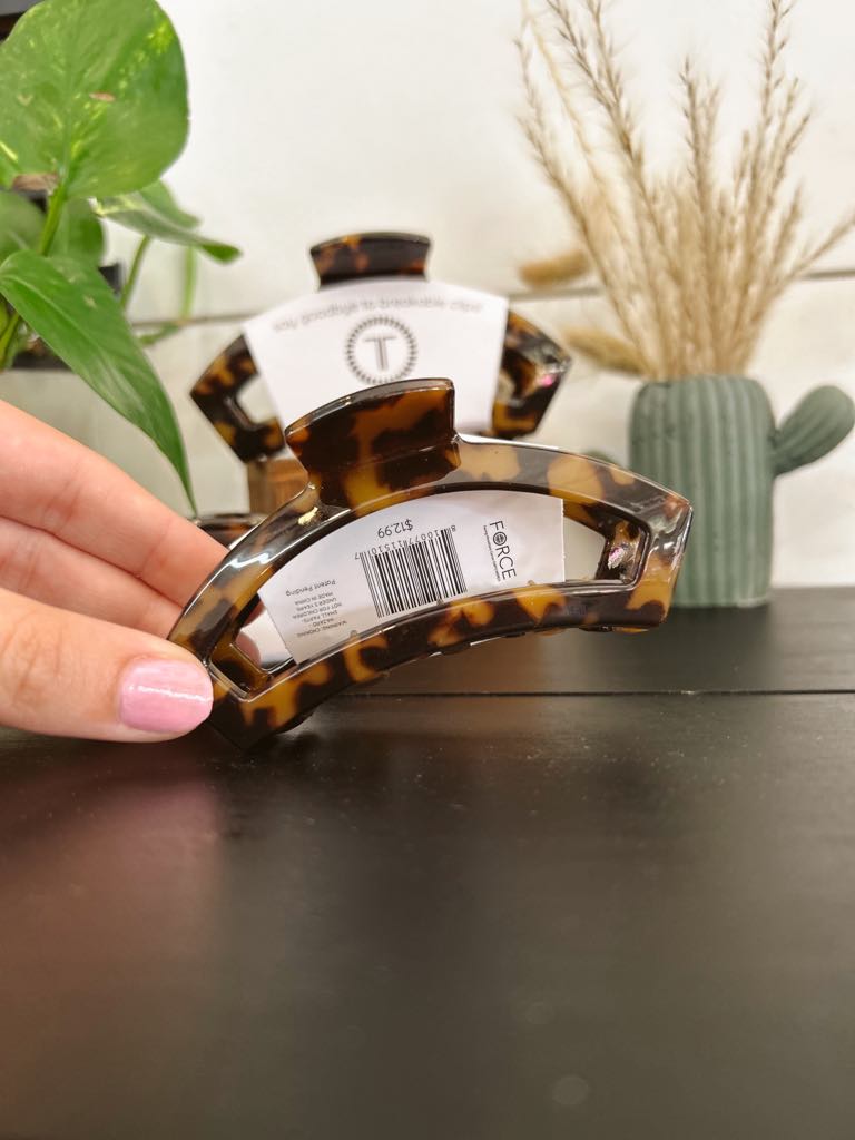 Open Tortoise Hair Clip