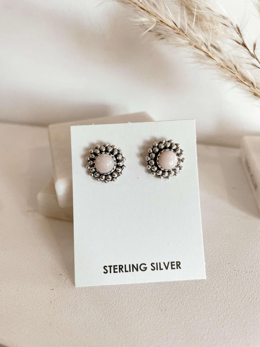 Blush Bloom Studs #106