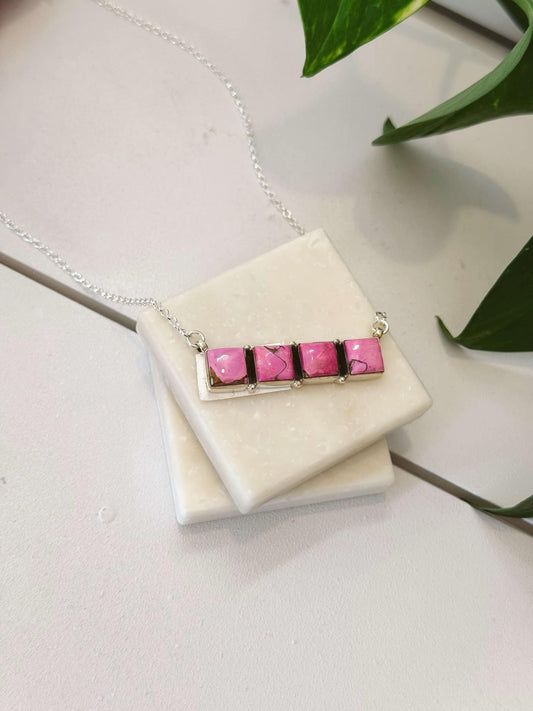 Authentic Blush Horizon Sterling Silver Necklace #321