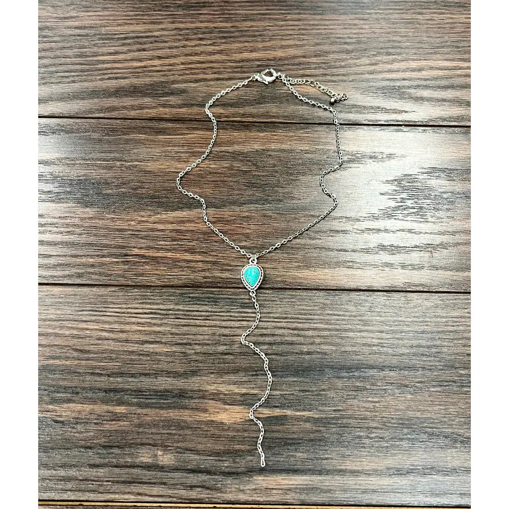 Cowgirl Kisses Drop Necklace