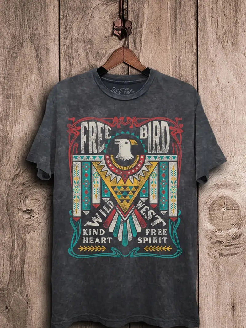 Free Bird Wild West Graphic Tee